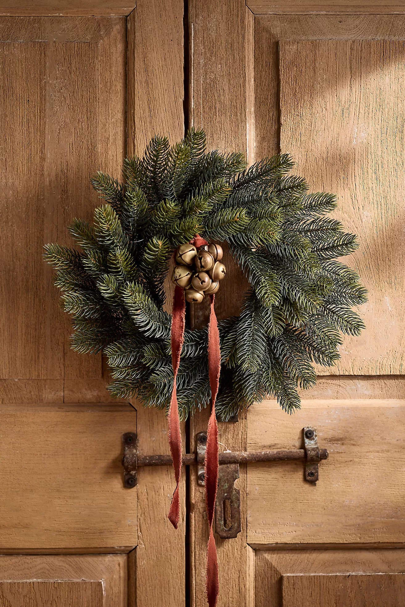 Outdoor Faux Greenery Wreath | Anthropologie (US)