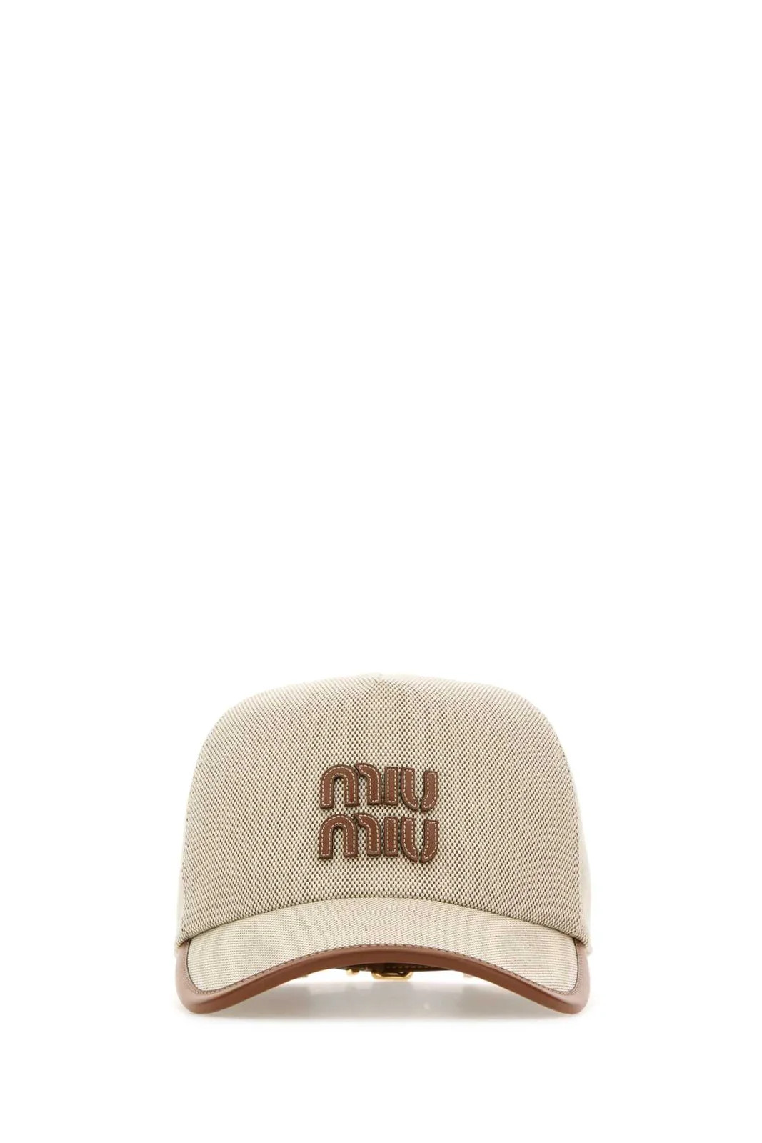 Miu Miu Logo-Patch Curved Peak Baseball Hat | Cettire Global