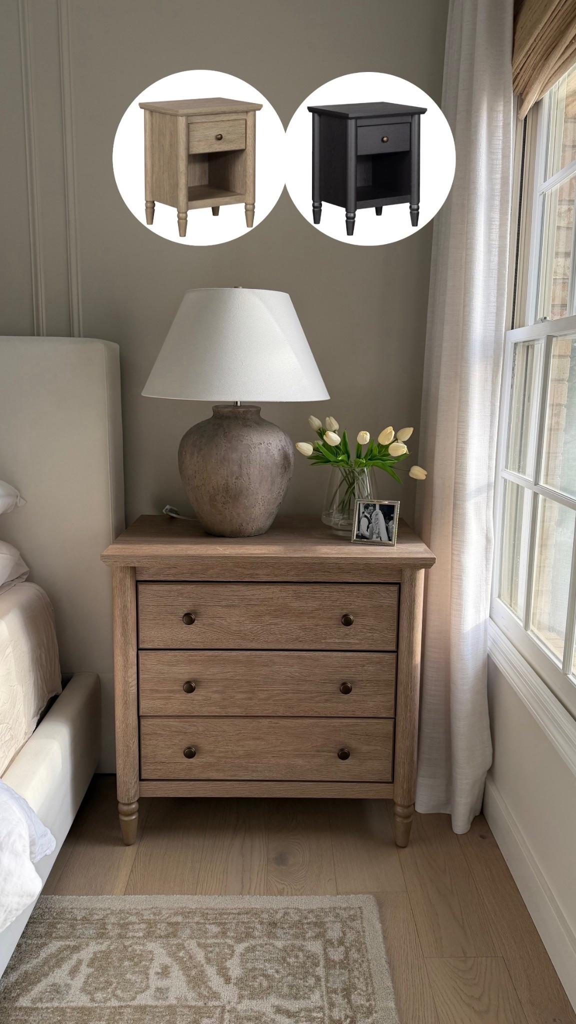 My best-selling Walmart nightstand now comes in a smaller size! 😍 which color do you love? 

#LTKHome