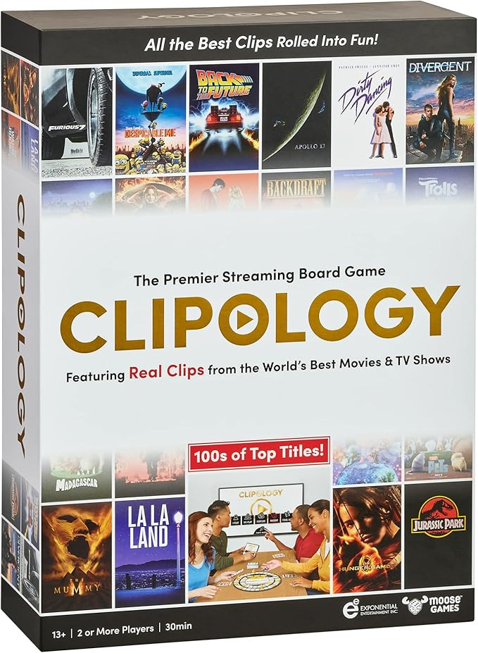 Amazon.com: Clipology Game - The Premier Streaming Board Game Featuring Real Clips From The World... | Amazon (US)