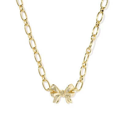 Kendra Scott Belle Bow Chain Necklace - Gold | Target