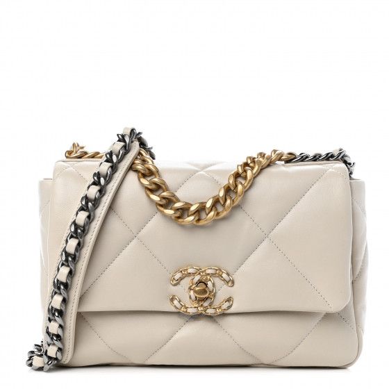 CHANEL

Lambskin Quilted Medium Chanel 19 Flap Light Beige | Fashionphile