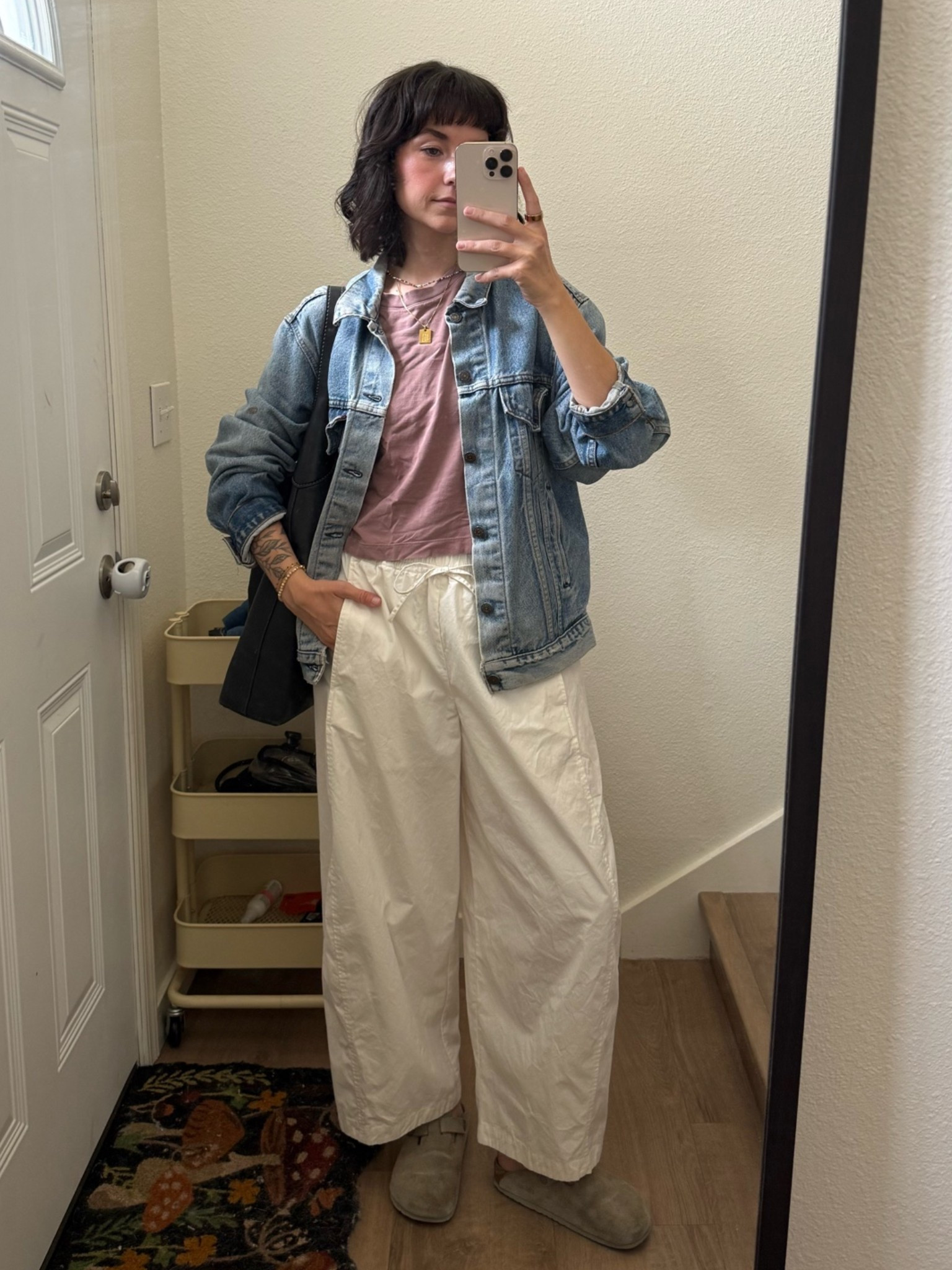 Aug 16 fit 🛍️ wearing a size 6 in the pants, and medium in the tee!! 🪽

#LTKSaleAlert #LTKmomlife #LTKootd
