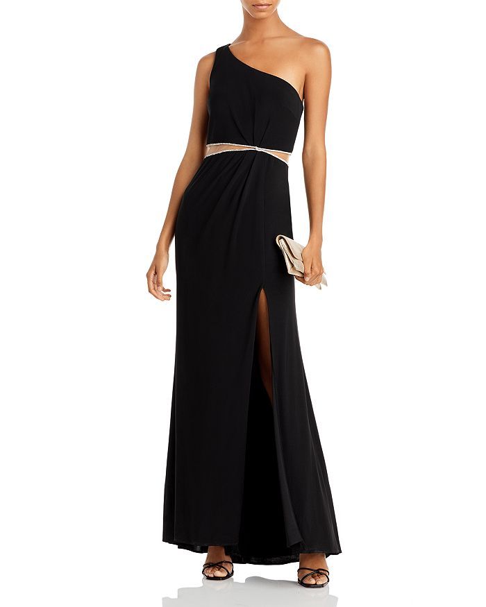One Shoulder Cutout Waist Gown - 100% Exclusive | Bloomingdale's (US)