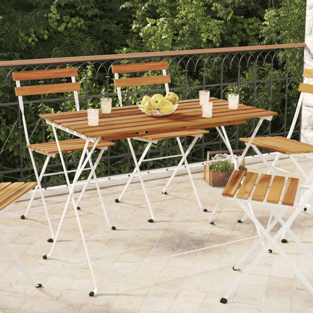 Graceland Rectangular Metal Folding Outdoor Bistro Table , 100cm cm W 54cm cm D | Wayfair UK