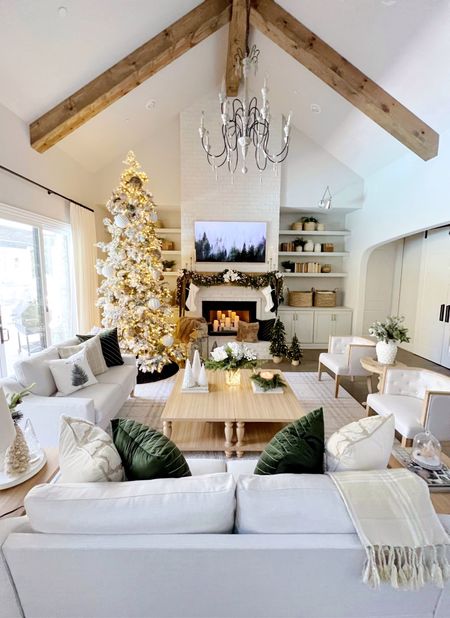 Christmas living room decor from Walmart 

#LTKhome #LTKunder50 #LTKHoliday