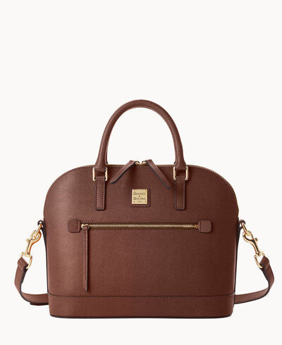 Saffiano Domed Zip Satchel | Dooney & Bourke (US)