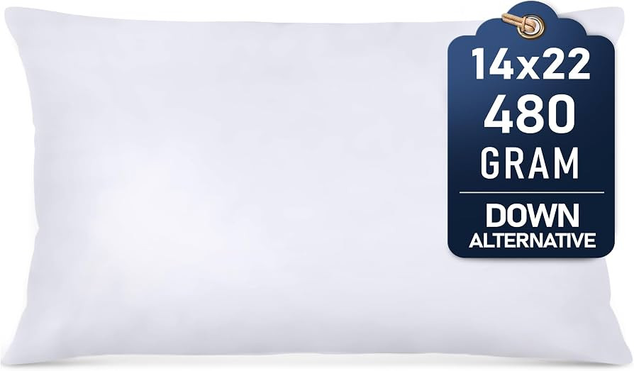Utopia Bedding Decorative Throw Pillow Insert (14 x 22 Inches, White) – Set of 1, Ideal for Sof... | Amazon (US)