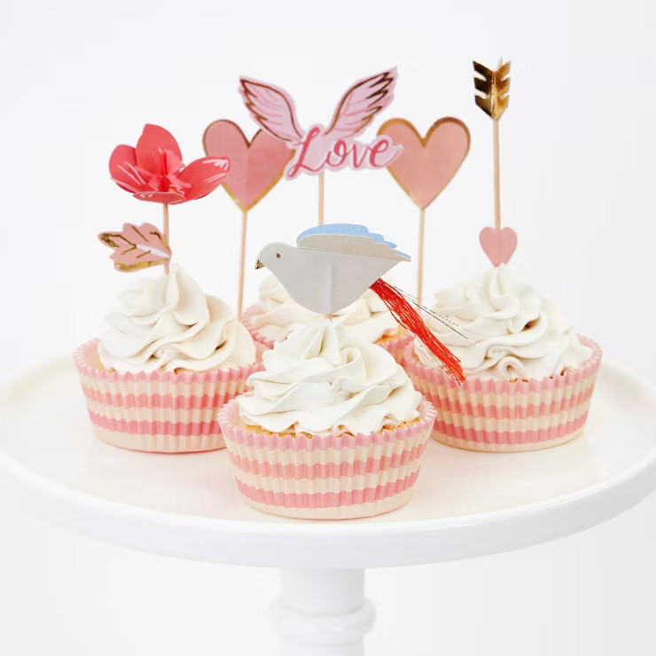 Meri Meri Valentine Cupcake Kit (Pack of 24) | Target