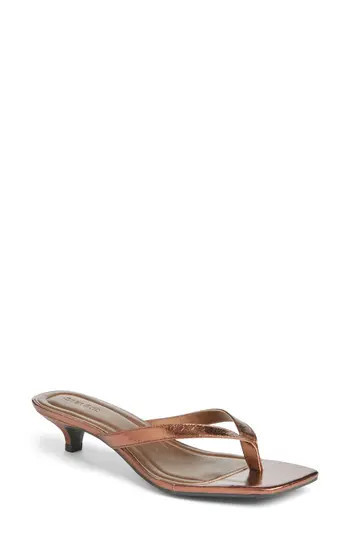 Open Edit Tori Kitten Heel Sandal in Brown Penny at Nordstrom Rack, Size 6.5 | Nordstrom Rack