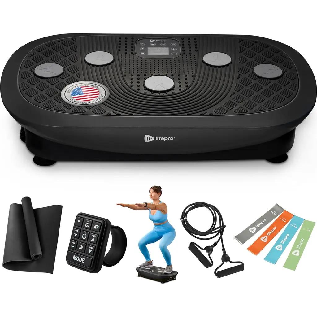 Lifepro Rumblex Plus 4D Vibration Plate Machine Exercise Machine with Triple Motors for Recovery and Fat Burn in Black at Nordstrom | Nordstrom