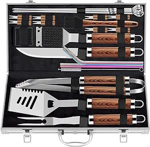 ROMANTICIST 25pcs Extra Thick Stainless Steel Grill Tool Set for Men, Heavy Duty Grilling Accesso... | Amazon (US)
