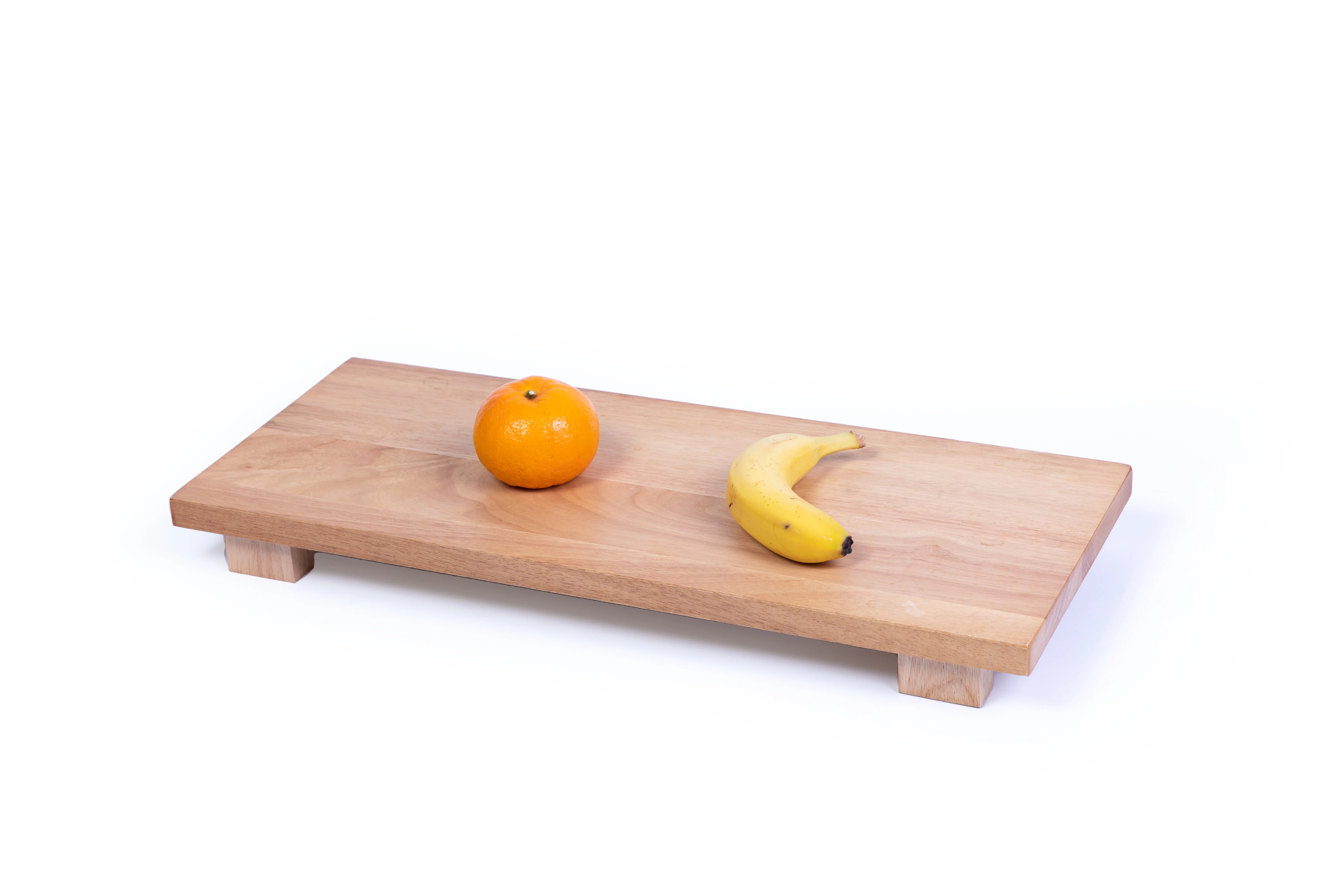 Better Homes & Gardens Rubber Wood Serve Footed Board | Walmart (US)