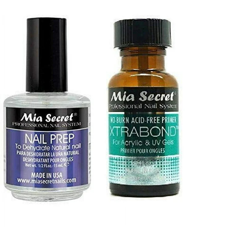 Mia Secret Professional Natural Nail Prep Dehydrate and Xtra Bond Primer 0.5 Ounce | Walmart (US)