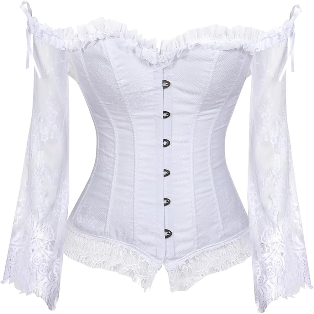 Zhitunemi Corset Tops for Women Renaissance: Womens Halloween Costume Corset Renaissance Fair - H... | Amazon (US)