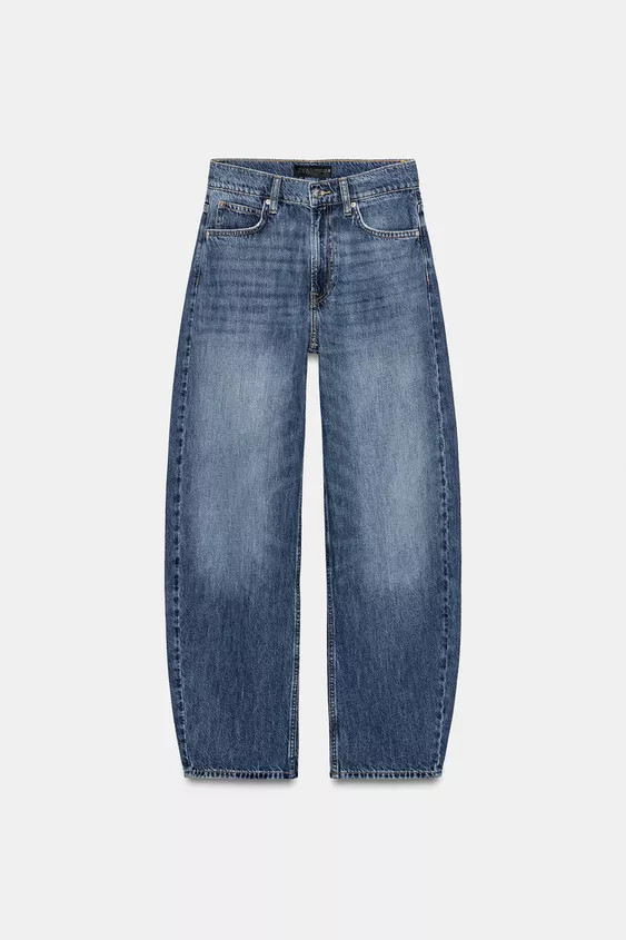 Z1975 BARREL HIGH-WAIST JEANS | Zara Canada