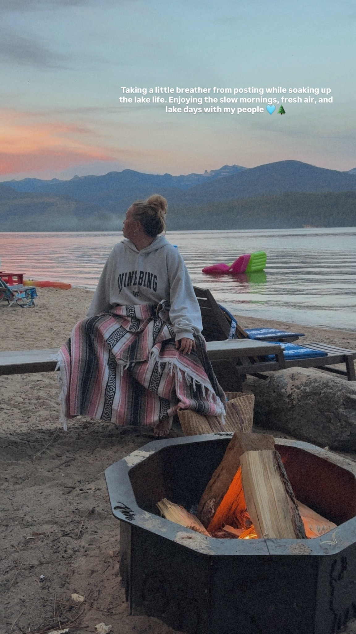 My FAVORITE sweatshirt for summer nights by the lake. It is 100% worth the splurge! 💦🪵🌄

#LTKMidsize #LTKTravel #LTKStyleTip