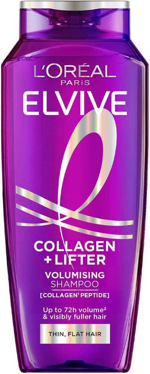 L’Oréal Paris Elvive Collagen + Lifter Volumising Shampoo for an Instant Volume Injection that... | Amazon (UK)