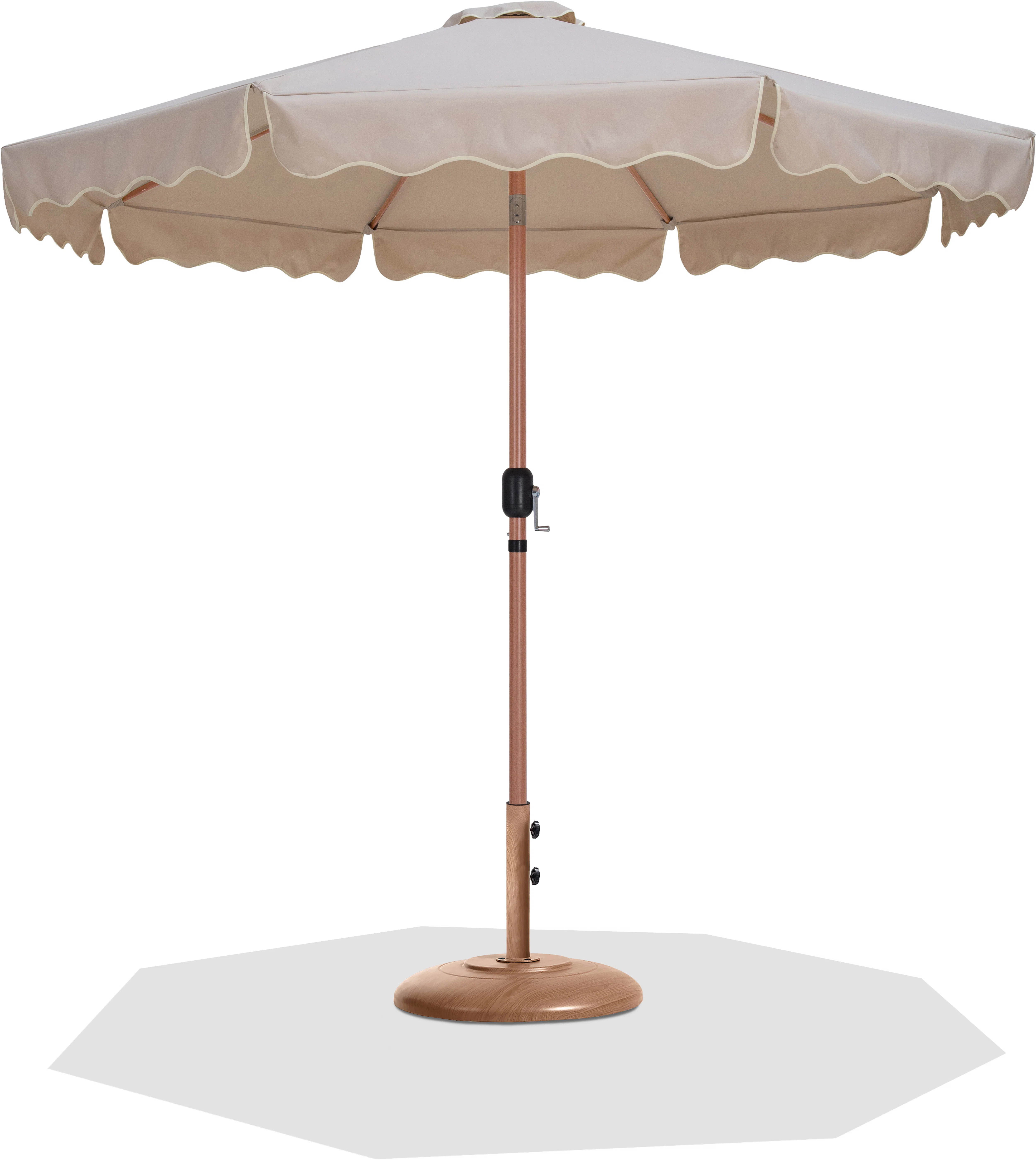 Chavonte Fabric With Piping / Aluminum Patio Umbrella With Base Sets | Wayfair North America