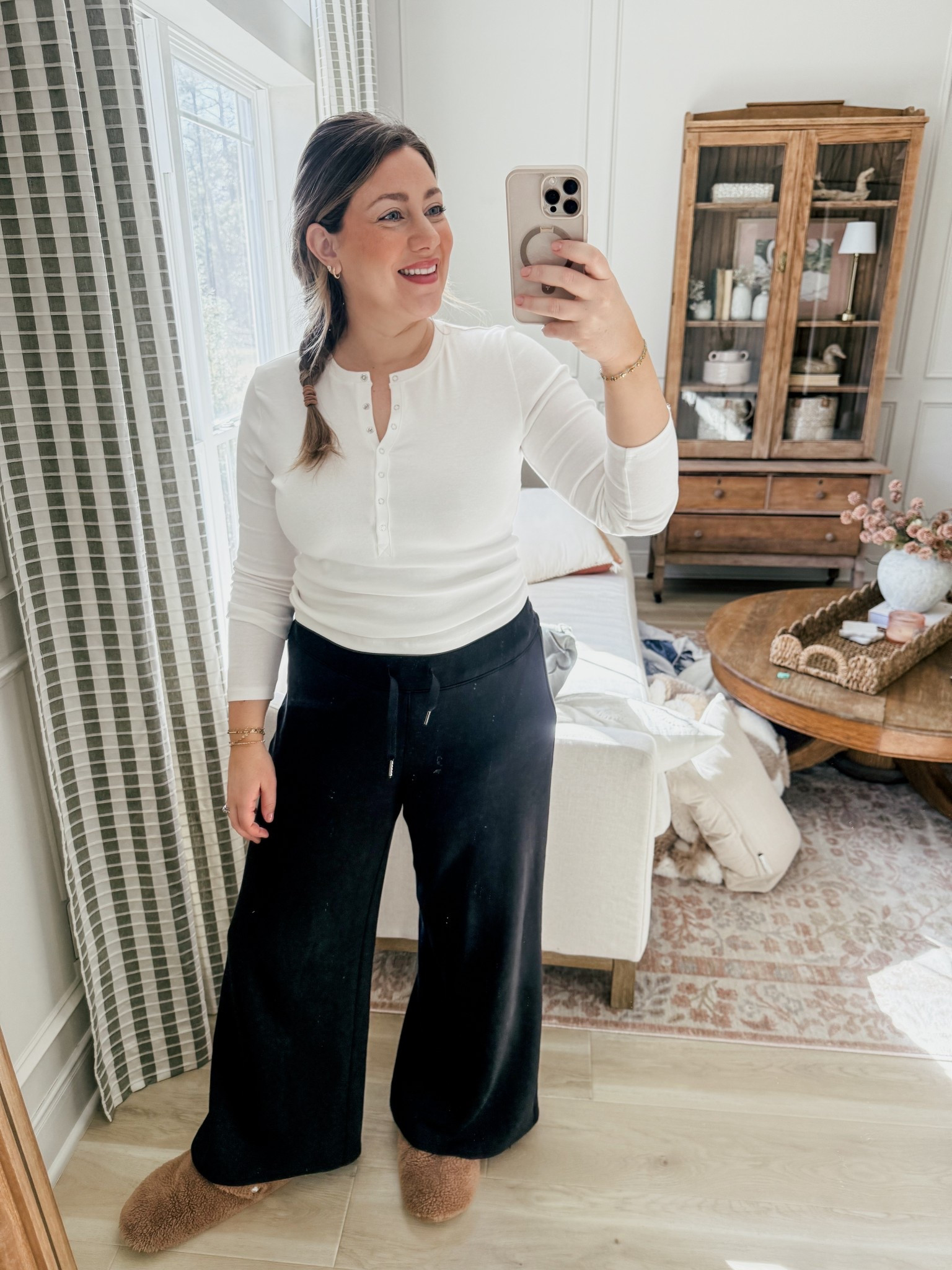 Cozy outfit I’m living in! This Henley shirt is a perfect layering top and under $20!

THEBLOOMINGNEST target spanx cozy ootd 

#LTKSeasonal #LTKMidsize #LTKootd