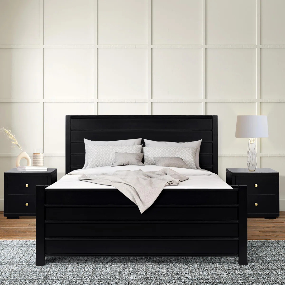 Caroline Platform Bed with Paneled Headboard and Footboard | Wayfair North America