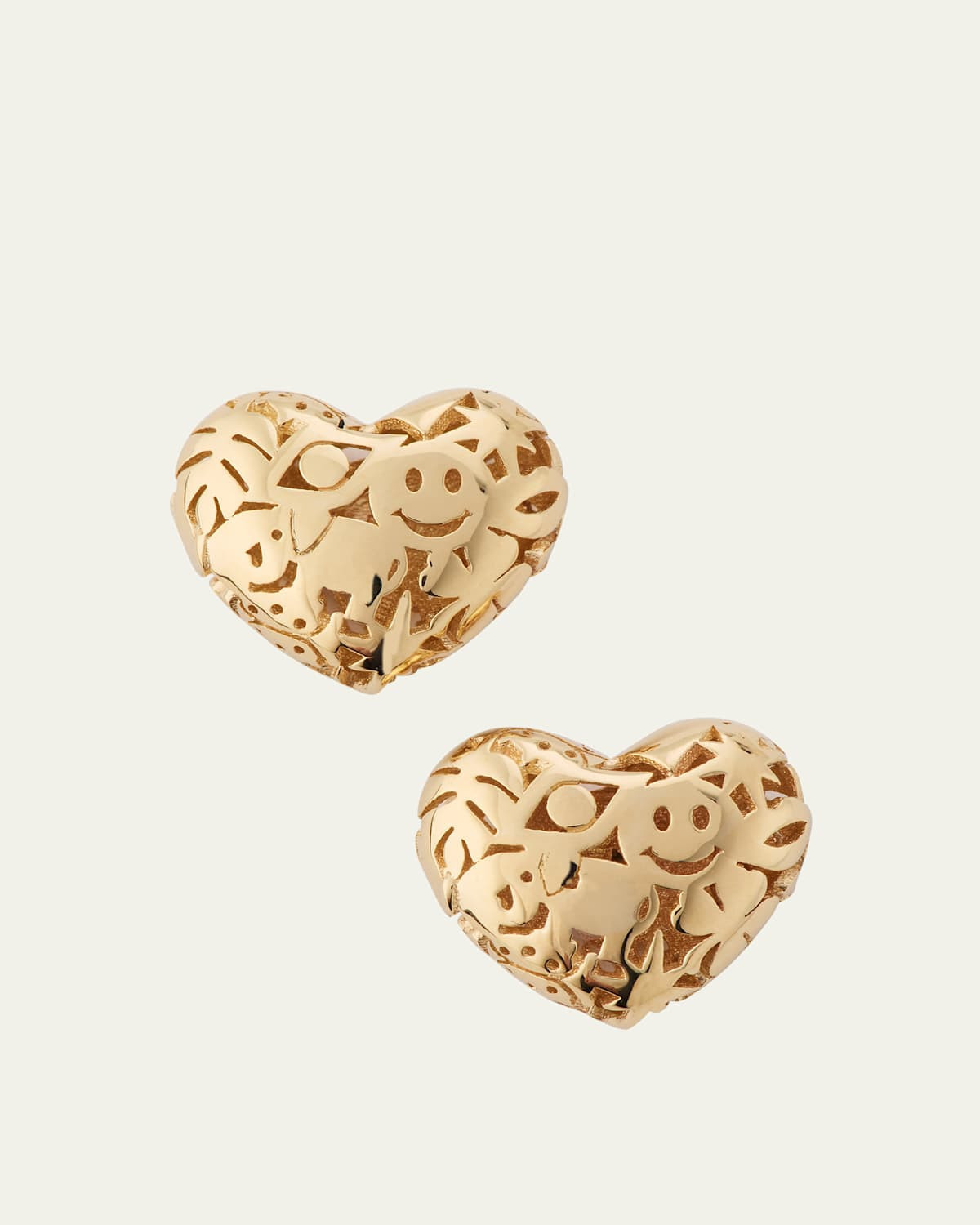 Small Puffy Icon Heart Stud Earrings | Bergdorf Goodman