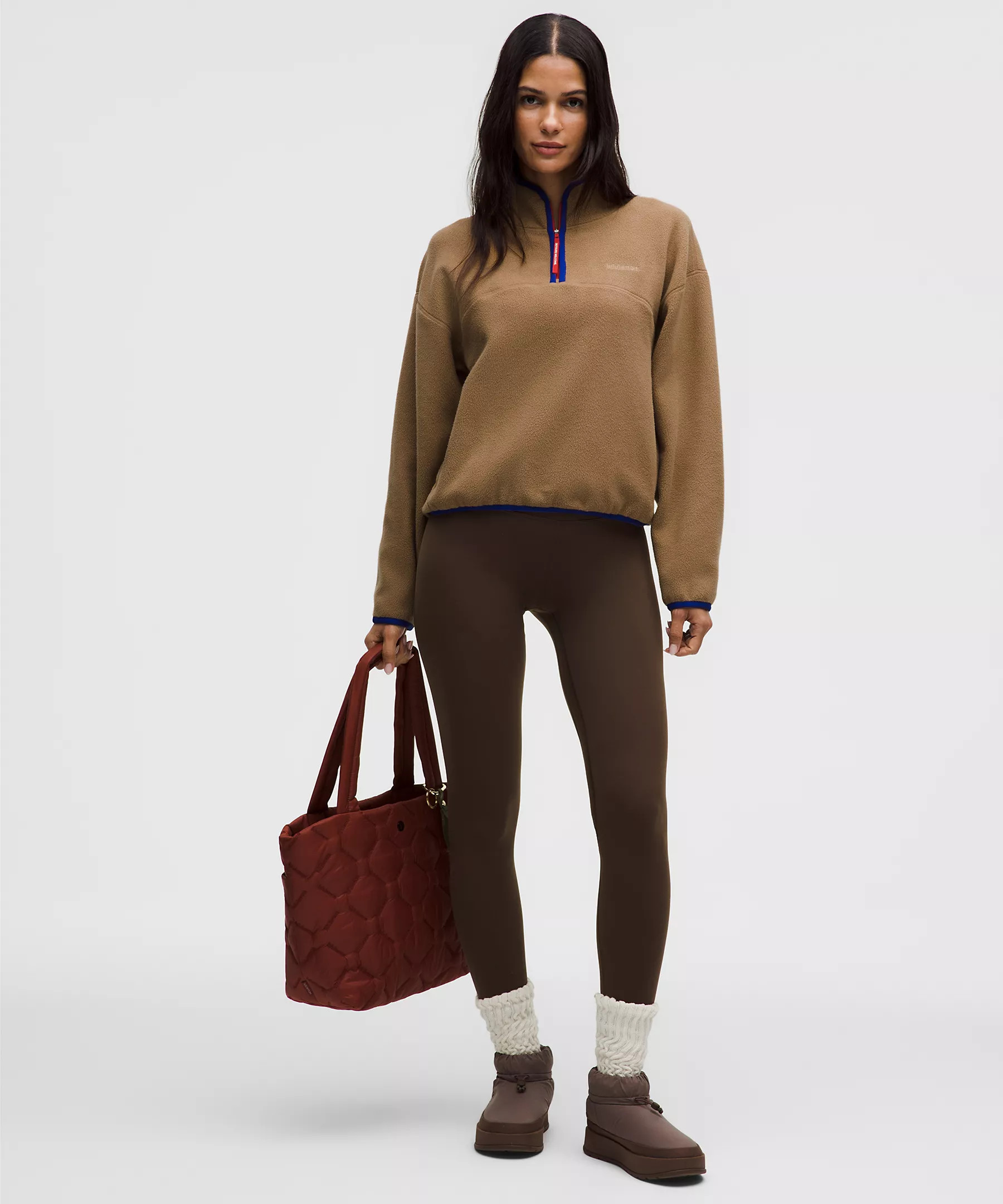 Tumbled Fleece Half-Zip Jacket | Lululemon (US)