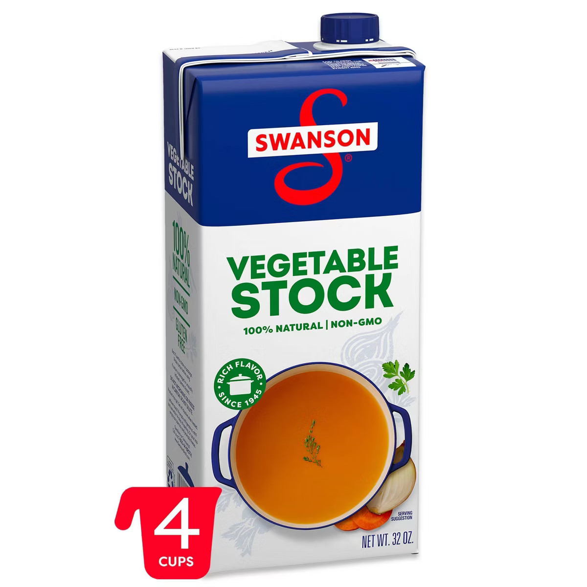 Swanson 100% Natural Gluten Free Vegetable Cooking Stock - 32 fl oz | Target