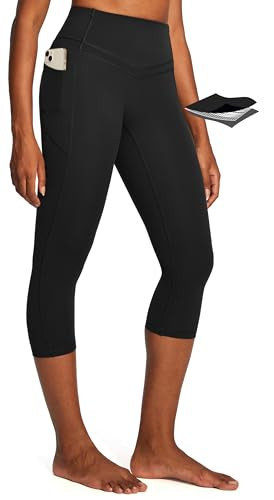 IUGA Capri Leggings for Women Tummy Control Compression Leggings Workout High Waist Athletic Yoga... | Amazon (US)