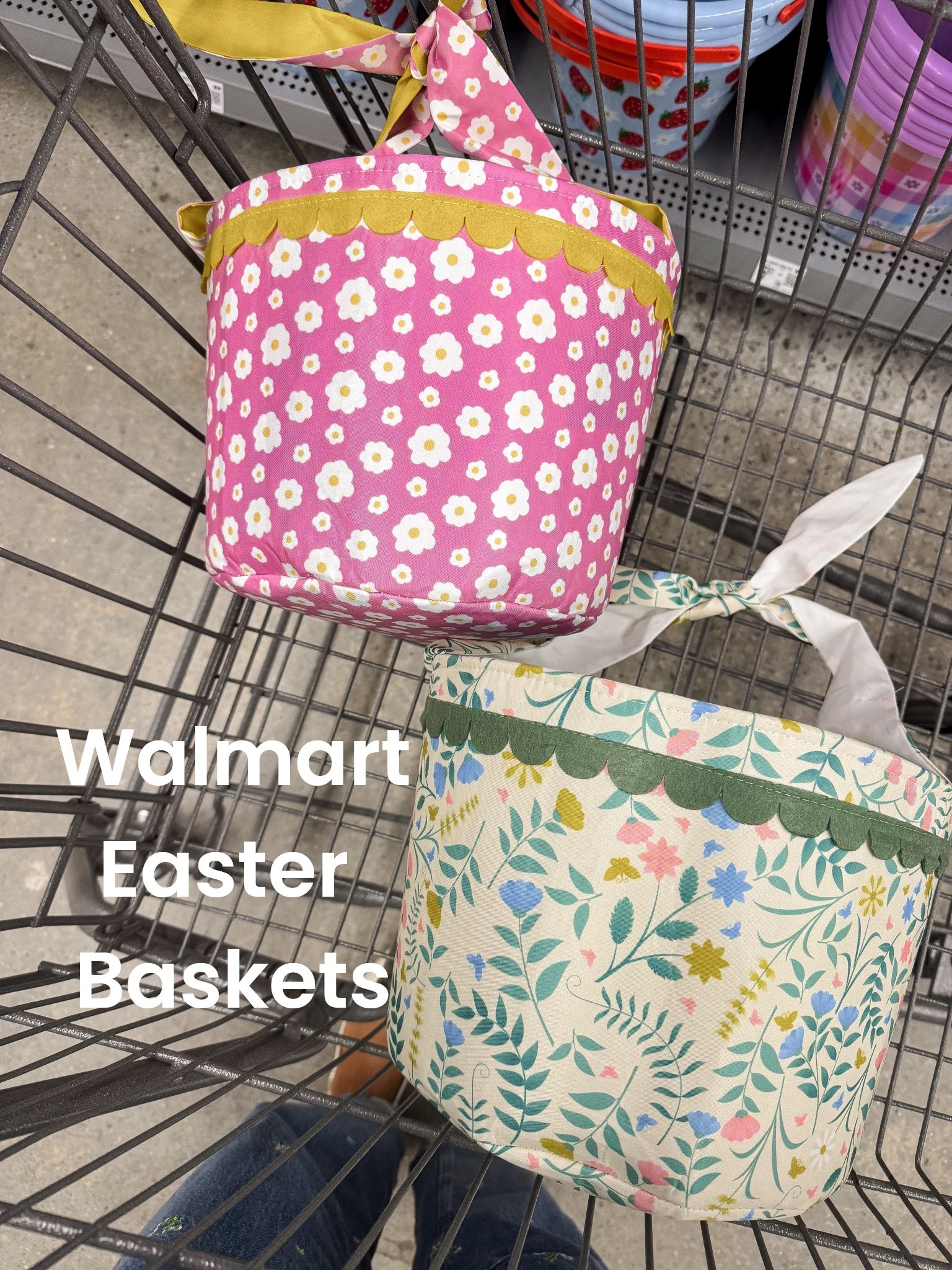 Run don’t walk for these adorable new Walmart Easter baskets 🐣🌸💗

The scallop trim detail and the sweetest floral prints make these look like something straight from Pottery Barn Kids… but they’re under $10 🙌🏼 Such a good affordable Easter find!

I love the soft spring colors, the darling daisy and garden prints, and the structured shape that’s perfect for filling with Easter eggs, candy, books, and little gifts. These would also be so cute for egg hunts, spring décor, or even personalized with a name for that extra special touch.

If you’re looking for affordable Easter baskets, cute spring décor, or Walmart holiday finds that look high-end… these are SO good 🐰🌷

#WalmartFinds #WalmartEaster #EasterBasket #EasterDecor #SpringDecor #AffordableDecor #PotteryBarnKidsInspired #MomLife #HolidayFinds #BudgetFriendly

#LTKBaby #LTKSeasonal #LTKKids