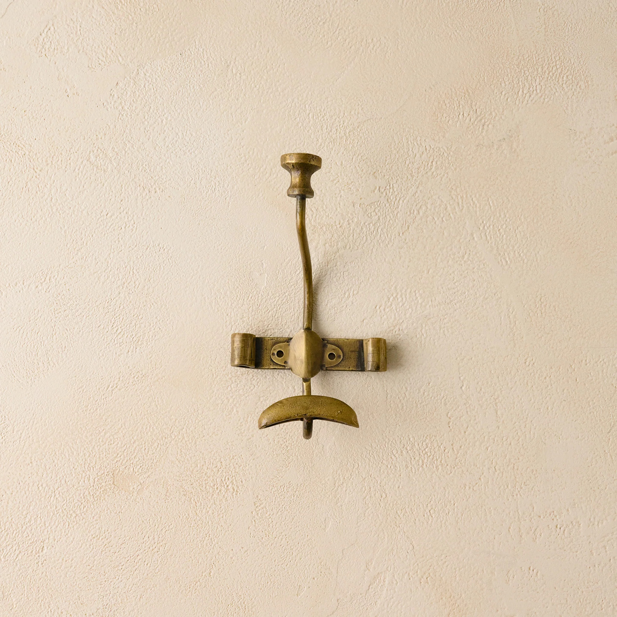 Duke Antique Brass Metal Wall Hooks | Magnolia