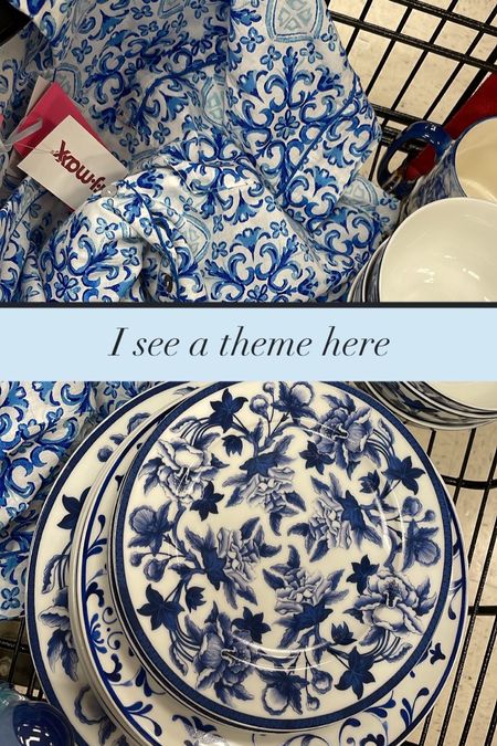 Blue floral dishes. Dishwasher safe plates and bowls  

#LTKunder100 #LTKhome