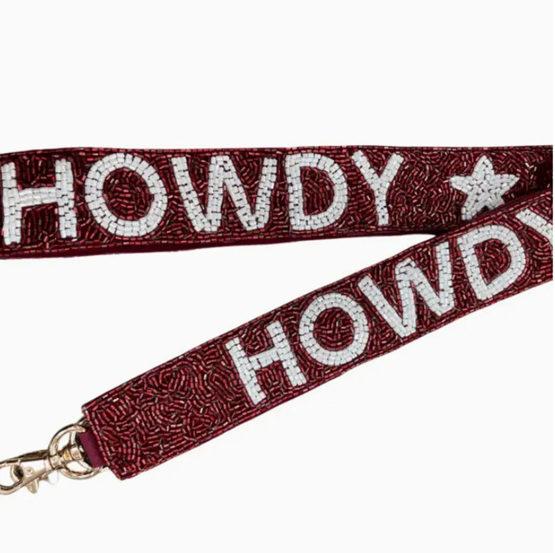 Texas Aggie howdy Game Day Purse Strap Beaded Bag Strap Stadium Bag Strap Aggie Game Day Gear Bea... | Etsy (US)