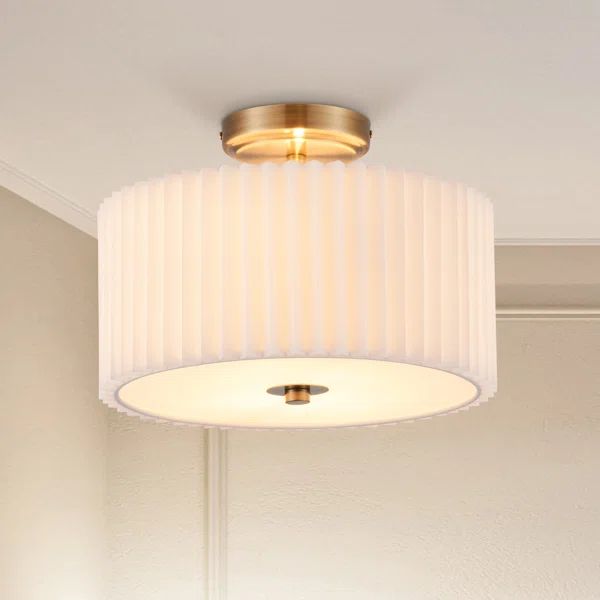 Pelayo Fabric Semi Flush Mount | Wayfair Professional