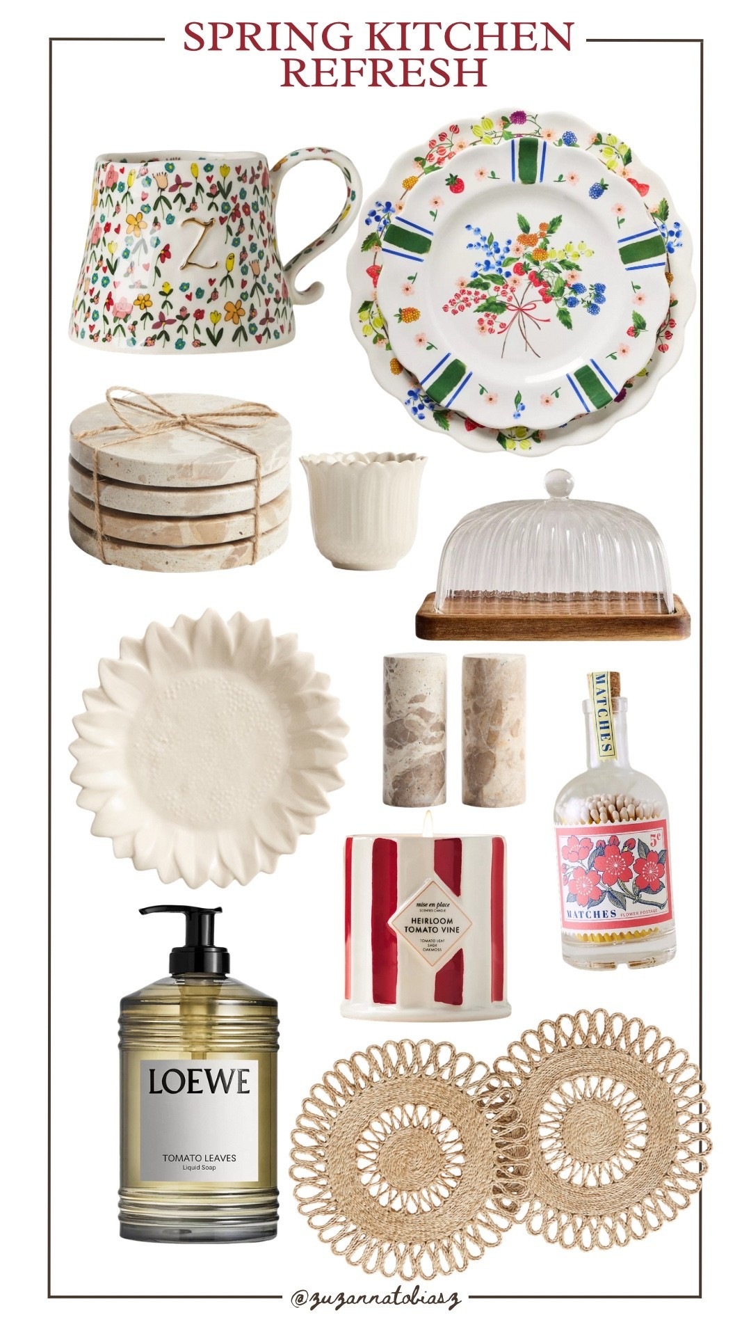 the spring kitchen refresh your home needs 🌸
Everything you need to refresh your kitchen for spring, all linked below.

the glass butter dish is @zara

[ spring kitchen decor, aesthetic kitchen finds, spring home refresh, cottagecore kitchen, floral home aesthetic, soft spring aesthetic, chic luxury home, tomato girl aesthetic, Pinterest home inspo ] @Anthropologie @Zara
 


#LTKspring #LTKuk #LTKeurope
