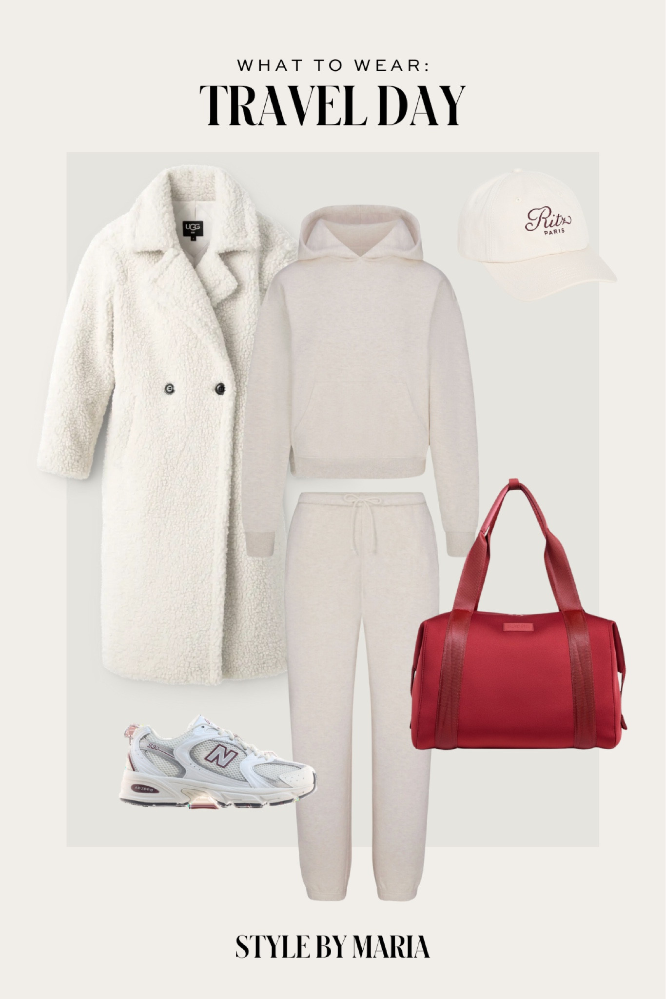 Winter travel outfit
Ugg teddy coat
Skims sweatsuit
New balance sneakers on sale 
Dagne Dover weekender bag 

#LTKFindsUnder100 #LTKTravel #LTKSeasonal