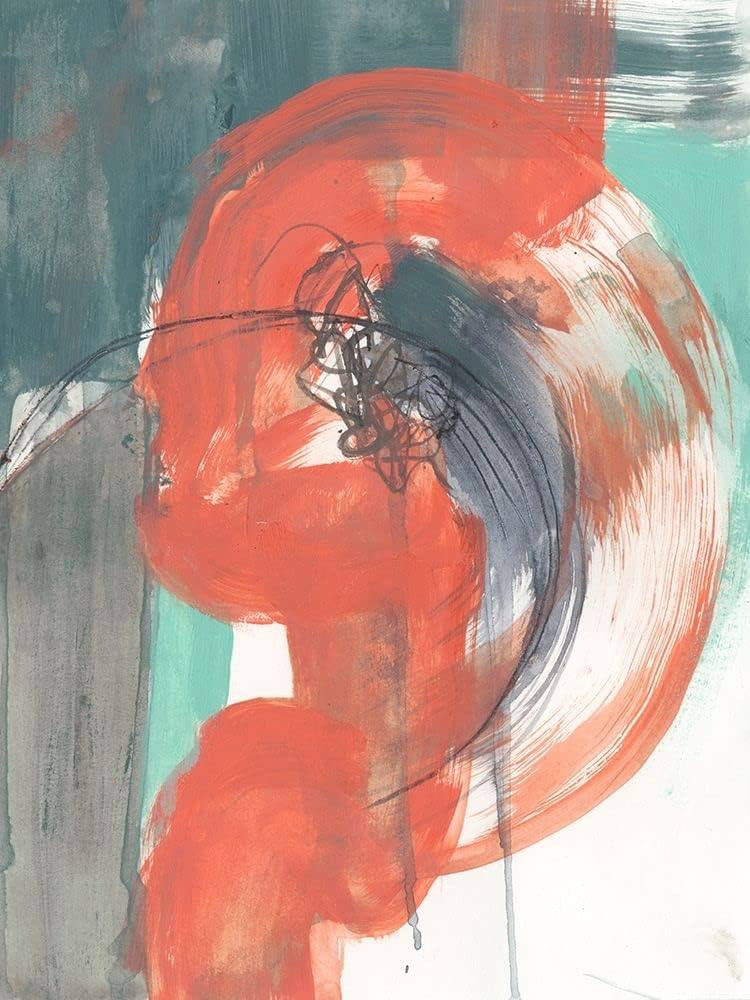 Juxtaposed Coral II Poster Print - Jennifer Goldberger (24 x 36) | Amazon (US)