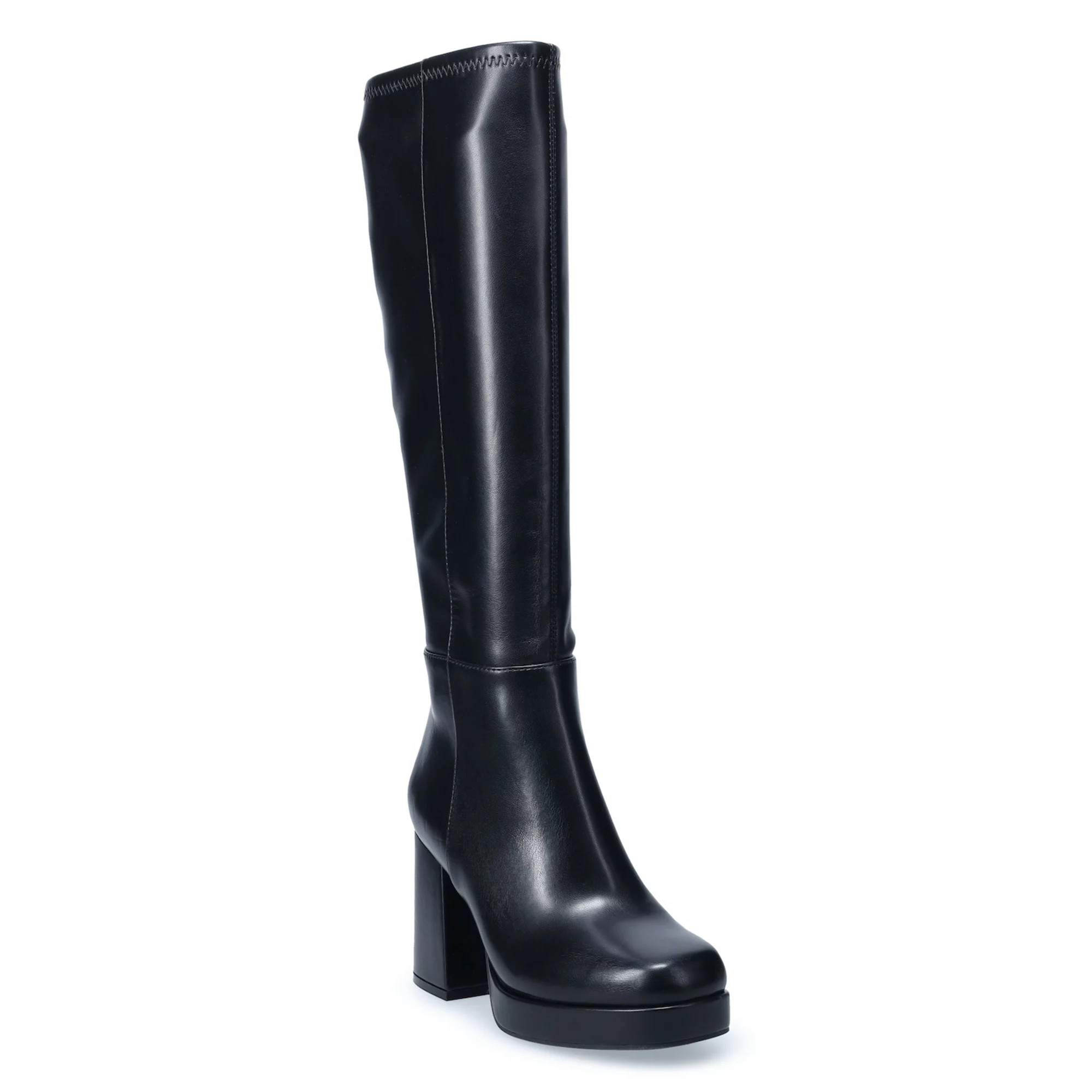 SO® Tall Platform Women's Block Heel Knee-High Boots | Kohl's