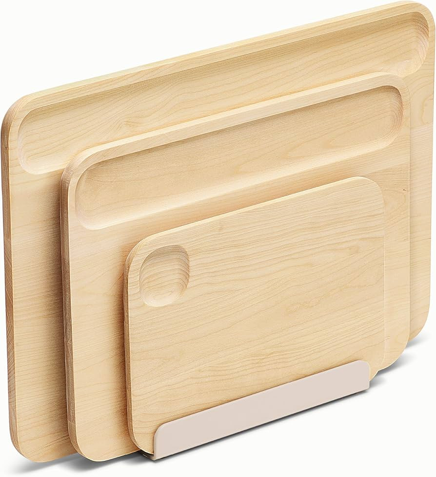 Caraway 4-Piece Cutting Board Set - Wood Cutting Board Set - Made From FSC-Certified Birch Wood -... | Amazon (US)