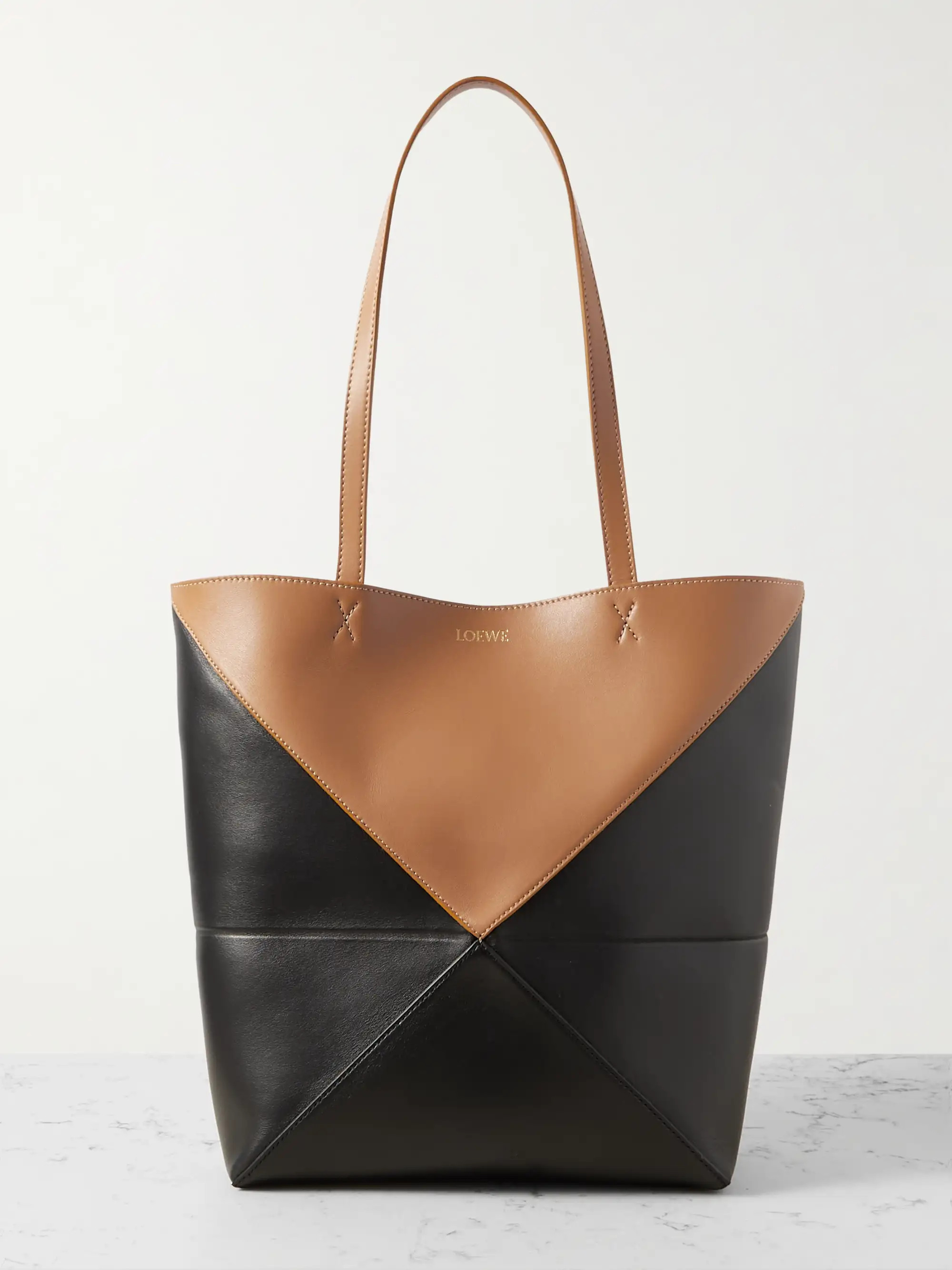 Puzzle Fold convertible medium two-tone leather tote bag | NET-A-PORTER (UK & EU)