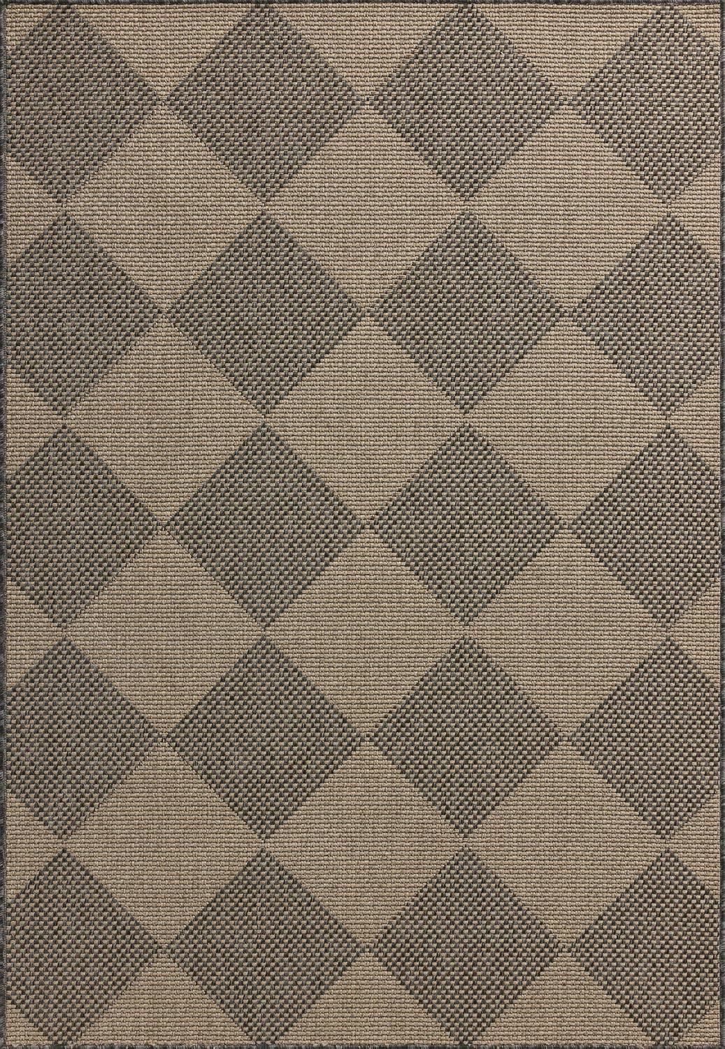 Loloi Chris Loves Julia Providence Collection PRC-04 Graphite/Sand 5' x 7'-7", .12" Pile Height, Indoor/Outdoor Area Rug | Amazon (US)