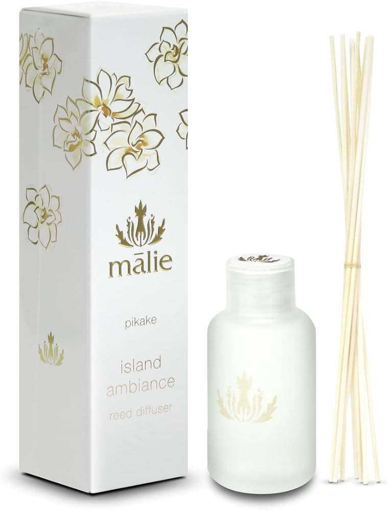 Malie Pikake Island Ambiance Mini Reed Diffuser, Immerse yourself in Hawaiian Aromatherapy, Pikak... | Amazon (US)