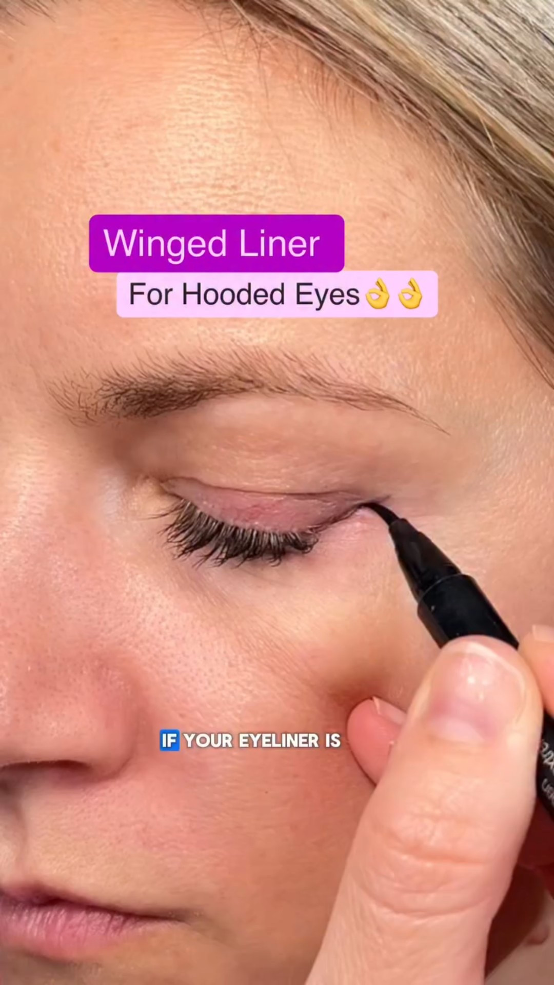 Winged Eyeliner Tip for hooded Eyes! ⭐️Save & Follow for more hooded eye makeup tips and ⭐️check out my course at mikaysmakeup.com
Comment SHOP for links to the products used 
@hungvanngobeauty liner and eyeshadow

#eyelinerhack#eyelinerhacks#makeuphacks#makeuptips#beautyhacks#beautytips#makeuptipsandtricks#howto#makeupforbeginners#eyelinerforhoodedeyes#hoodedeyesmakeup