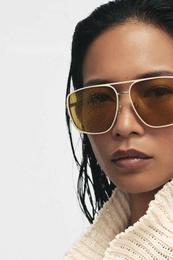 METAL AVIATOR SUNGLASSES | Zara US