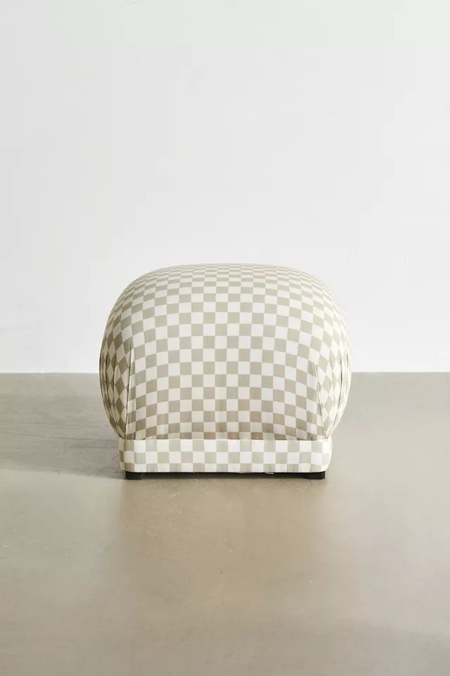 Sierra Checkered Ottoman | Urban Outfitters (US and RoW)