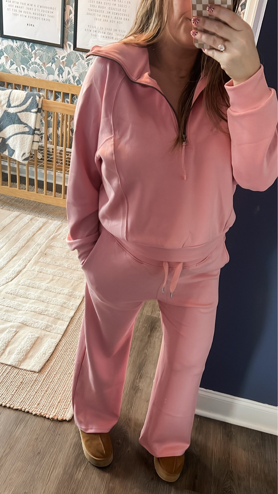 The Amazon lounge set inspired by Spanx Air Essentials is on sale! For size reference: I’m wearing the medium with my 30 week bump so it definitely has some stretch! 😍

#LTKFindsUnder50 #LTKStyleTip #LTKSaleAlert