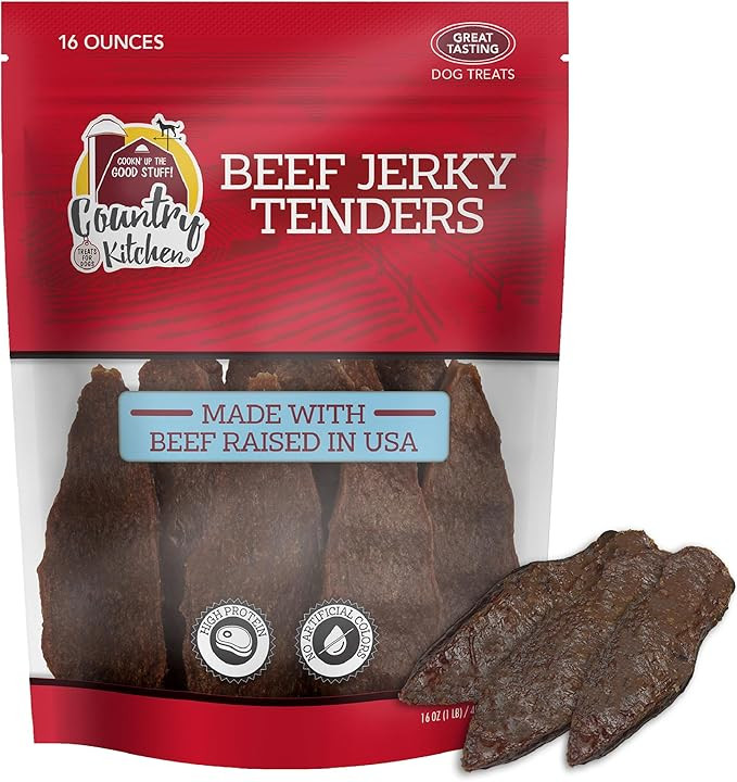 Country Kitchen Beef Jerky Tender Dog Treats, Made with Real Beef, High Protein, Low Fat, No Arti... | Amazon (US)