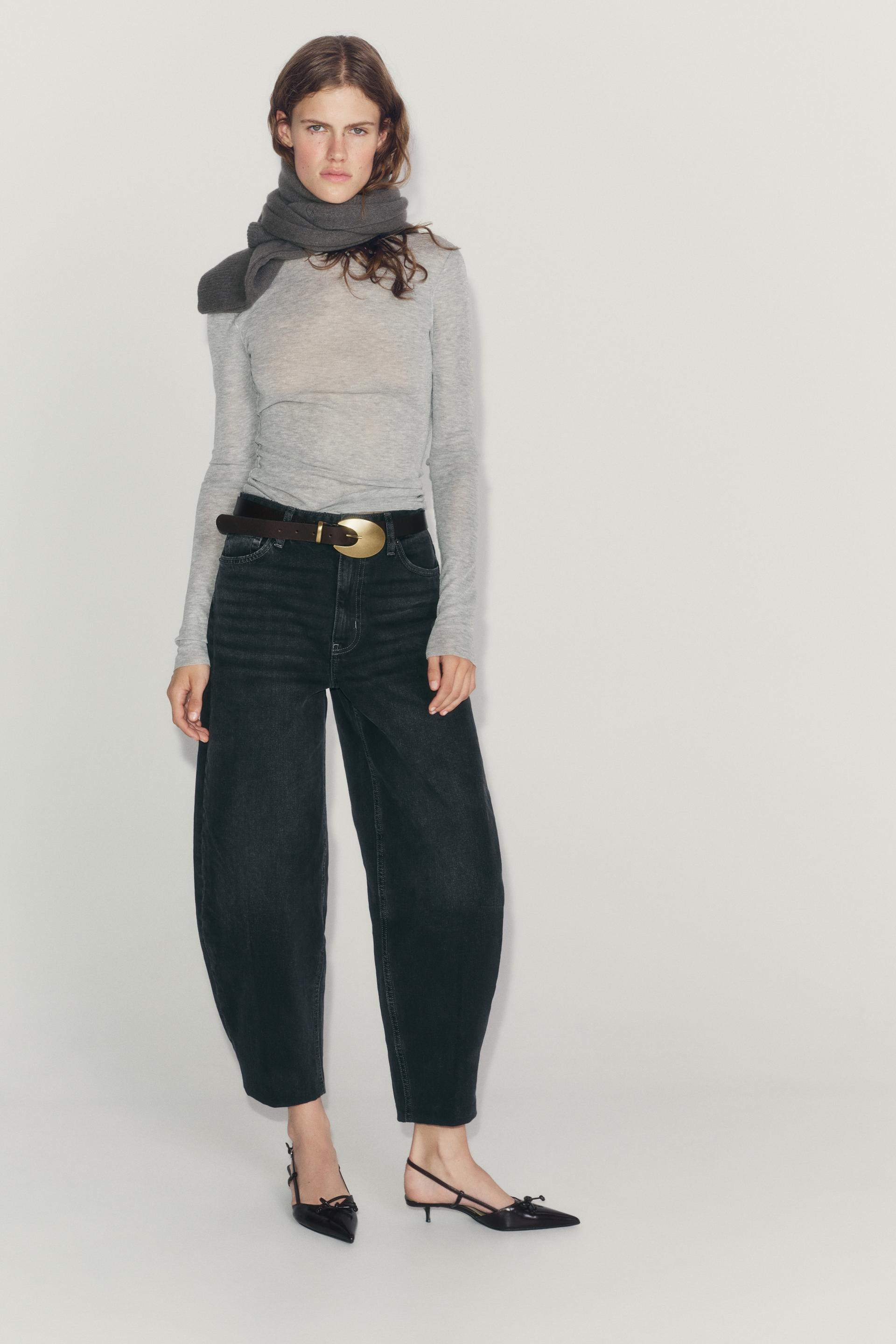 Zara - 100% Leather Oval Buckle Belt - Brown - 34 (Us 34) - Woman | Zara US