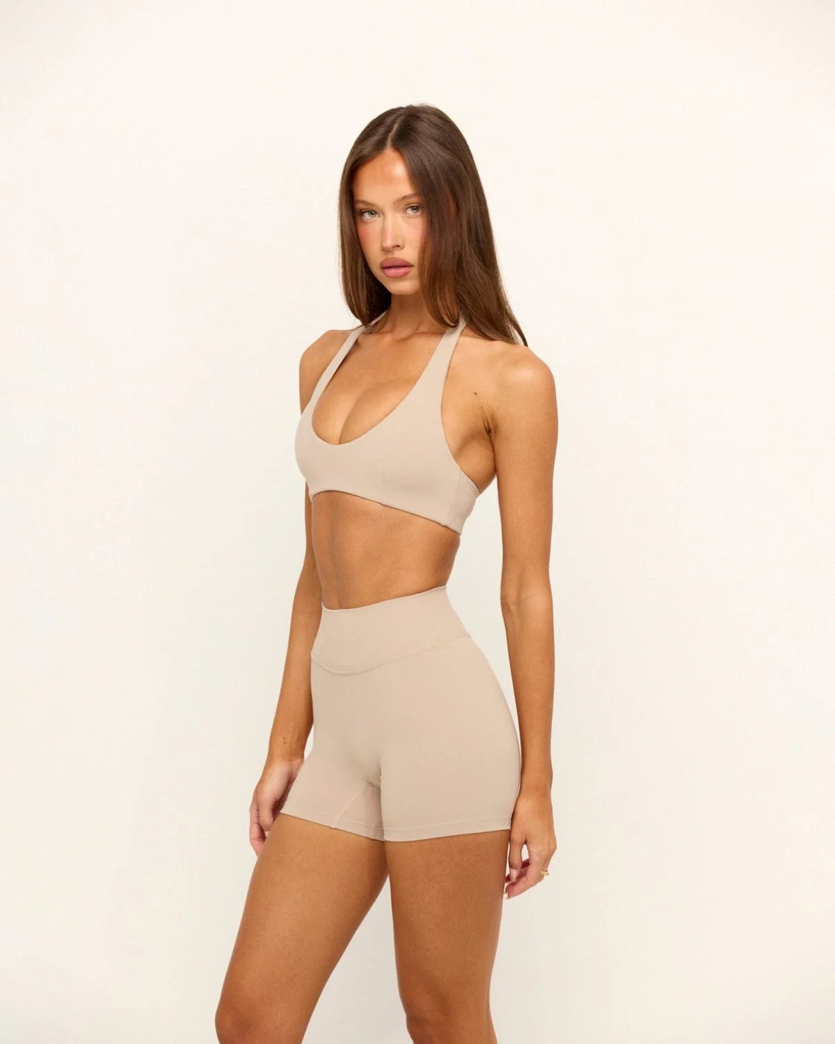 Form Invisible Scrunch Shorts 4" | Fawn | Crop Shop Boutique US