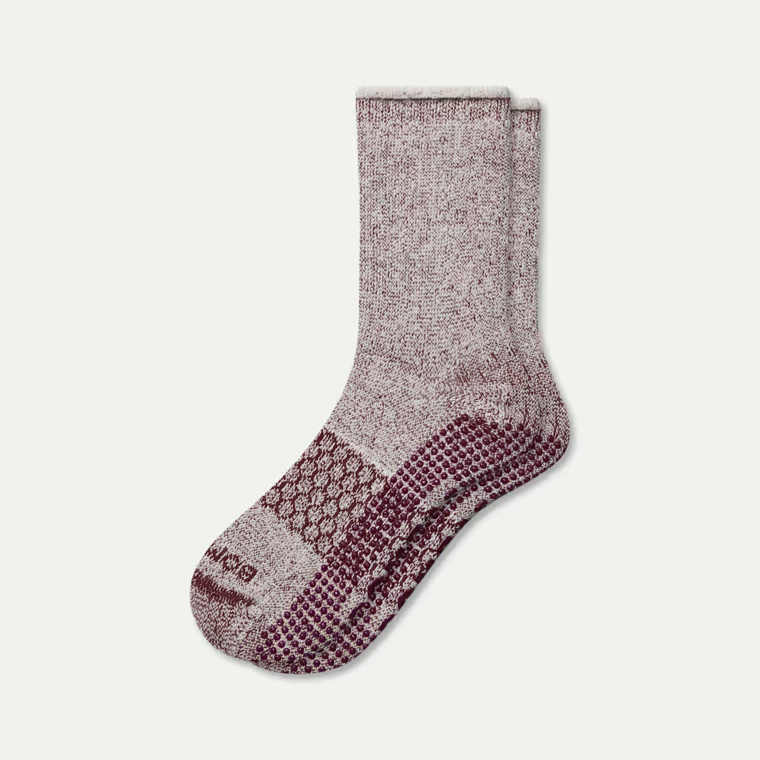 Women’s Roll-Top Merino Blend Gripper House Sock | Bombas